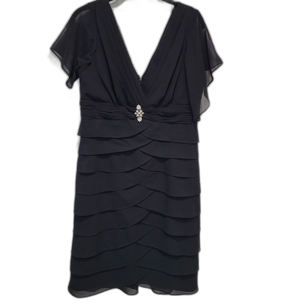 Dress with Jewel Accent Size 14